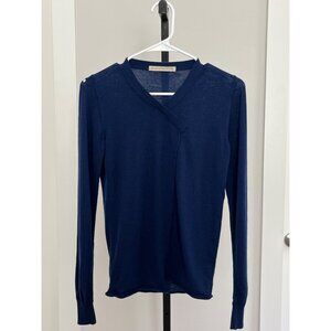 Vintage Balenciaga Paris Blue Wool Sweater Size 38 / US 6-8